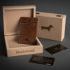 Dachshund Leather Stout Card Holder